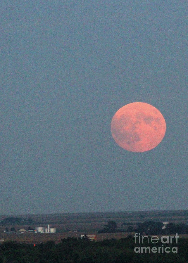 Super Moon Over Rt 80 Photograph