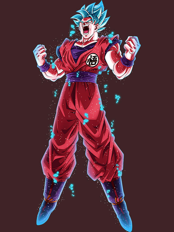 Super Saiyan God Blue Kaioken Digital Art by Manuel Jacquemin - Fine ...