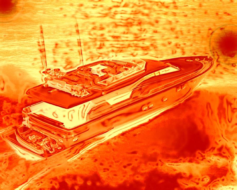 Super Yacht Digital Art by Rogerio Mariani