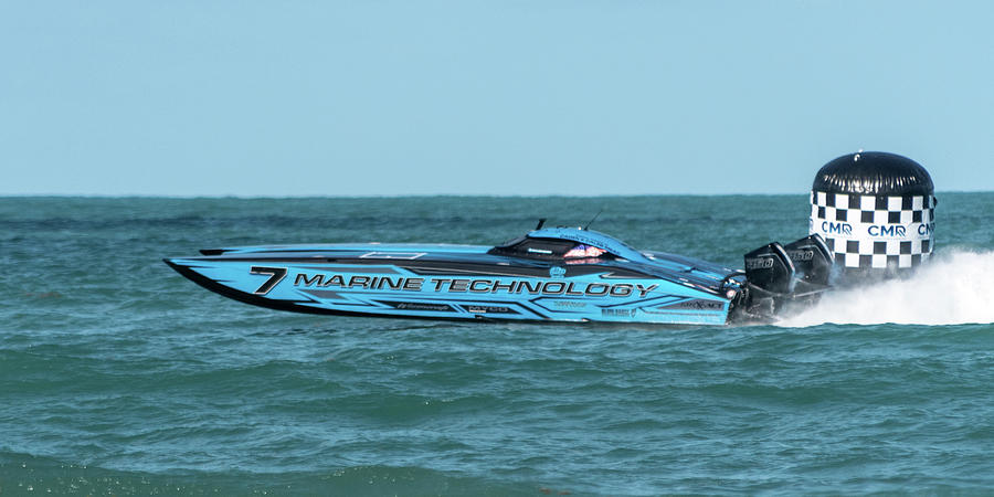 Superboat Marine Technology in Race Photograph by Bradford Martin