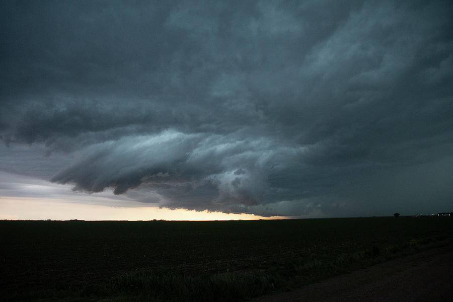 Supercell Encounter before Nightfall 009 Photograph by Dale Kaminski