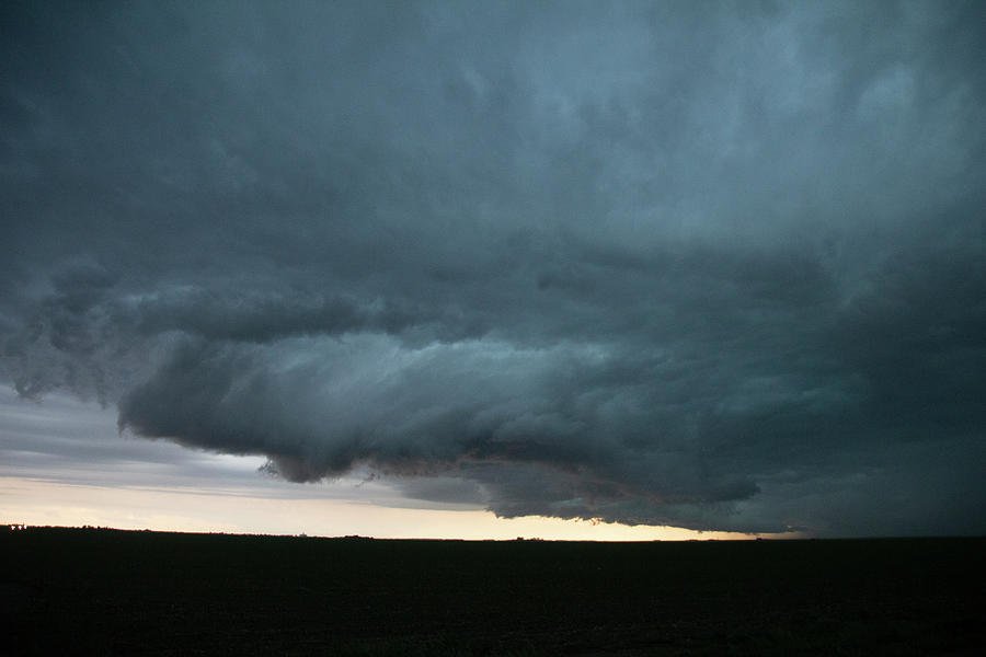 Supercell Encounter before Nightfall 015 Photograph by Dale Kaminski