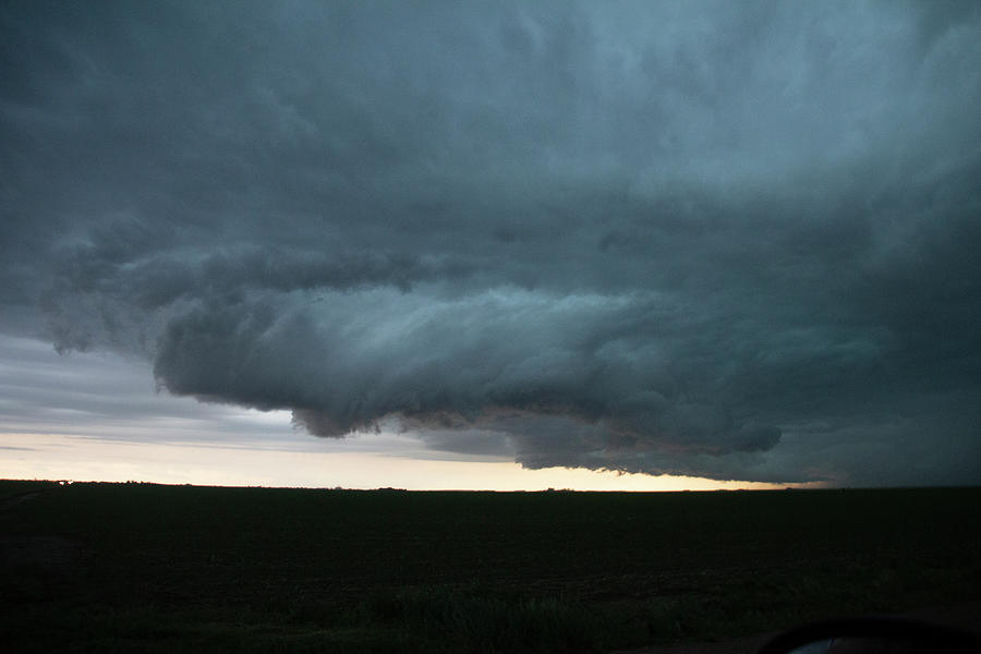 Supercell Encounter before Nightfall 017 Photograph by Dale Kaminski