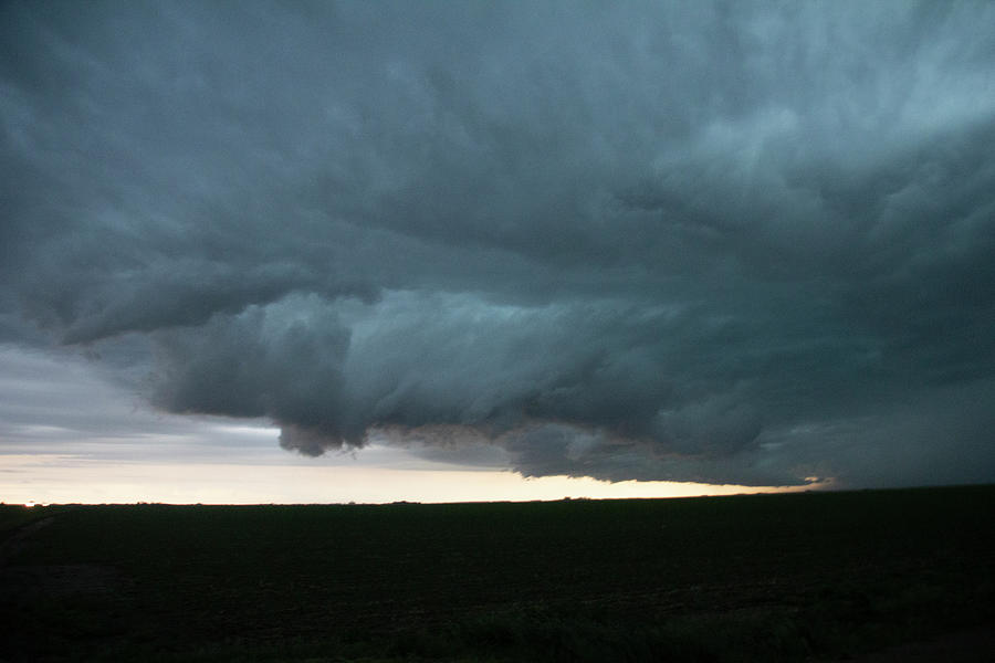 Supercell Encounter before Nightfall 019 Photograph by Dale Kaminski
