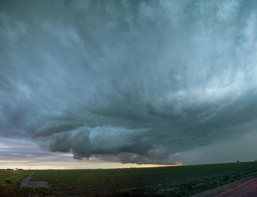Supercell Encounter before Nightfall 023 Photograph by Dale Kaminski