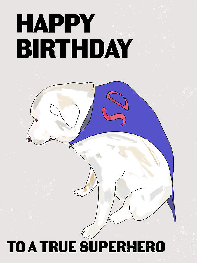 Superhero Birthday Digital Art by Ashley Rice