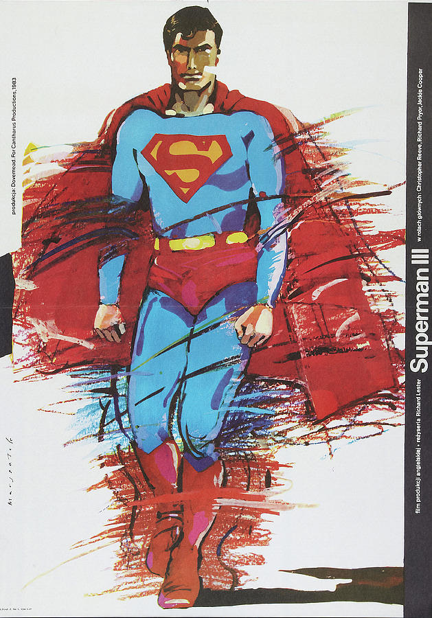 Superman 3, 1983 Mixed Media by Movie World Posters