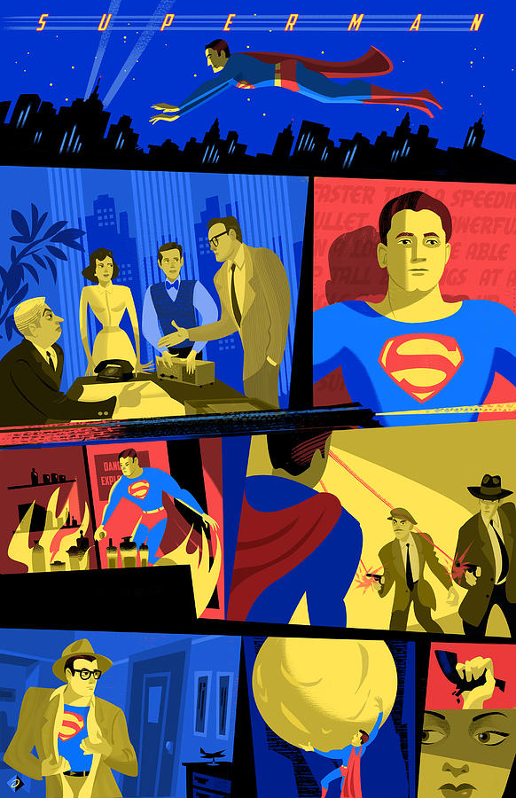 Superman Digital Art by Alan Bodner