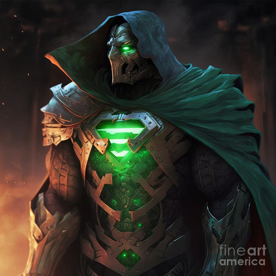 Superman Fused With Dr Doom Digital Art by Life Tech Gaming - Fine Art ...