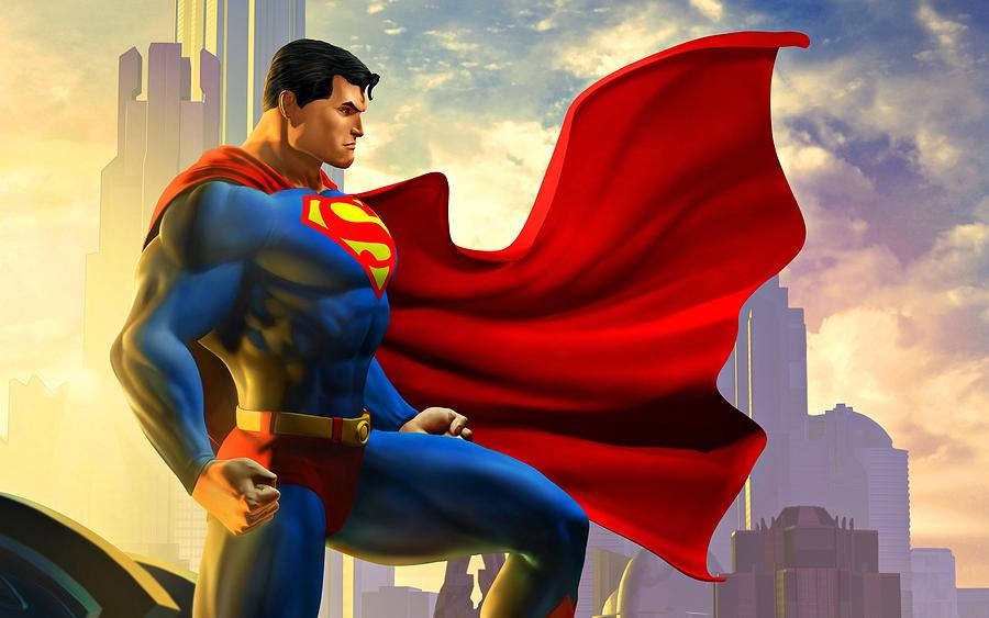Superman In Metropolis  Digital Art by Movie Poster Prints