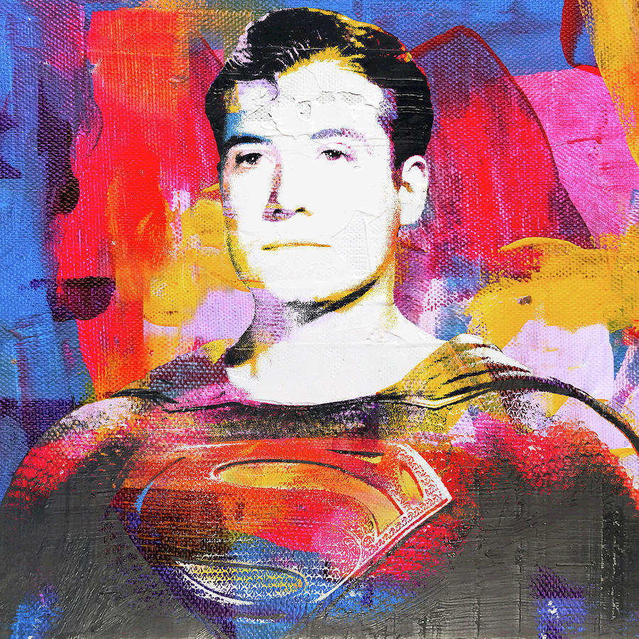 Superman Pop Art Painting