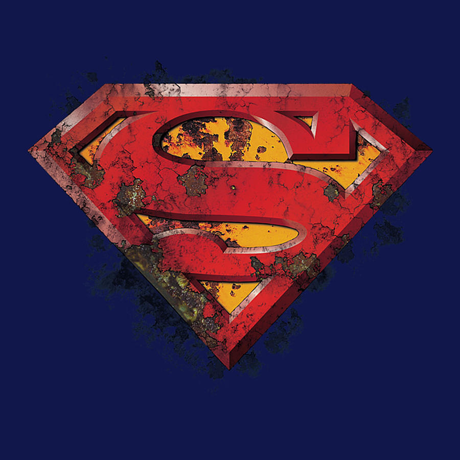 Superman - Rusted Shield Digital Art by Timothy Oxley - Fine Art America