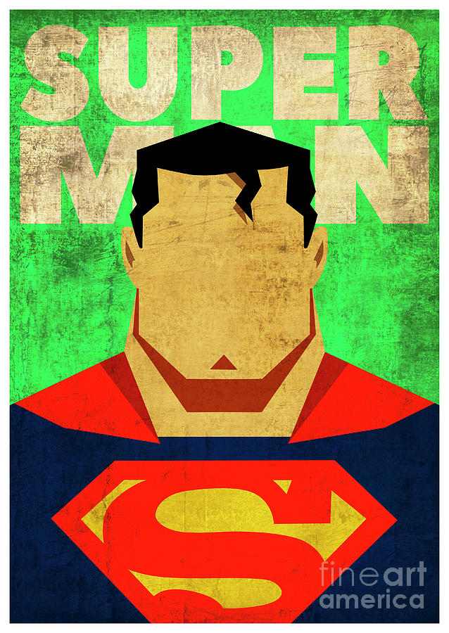 Superman vintage poster Digital Art by Svit ArtPrints - Fine Art America