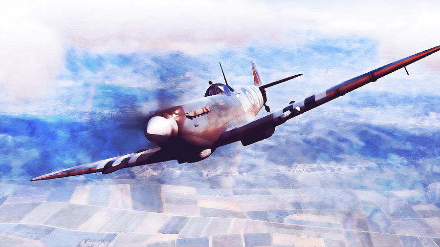 Supermarine Spitfire - 39 Painting by AM FineArtPrints