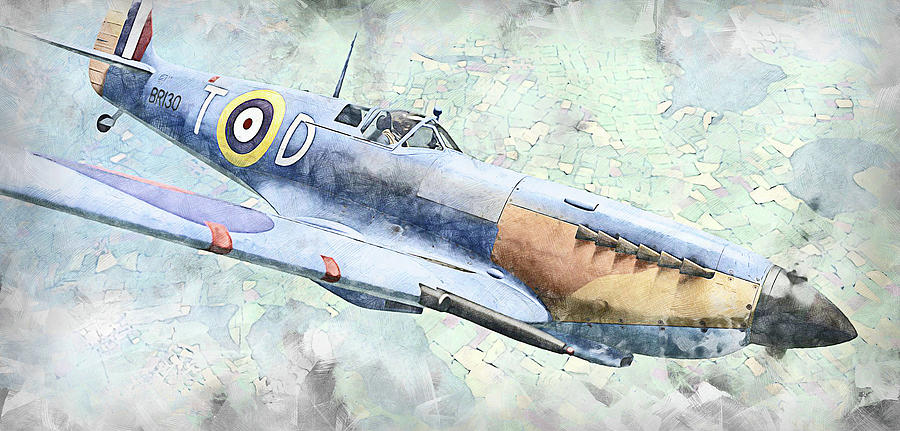 Supermarine Spitfire - 53 Painting by AM FineArtPrints