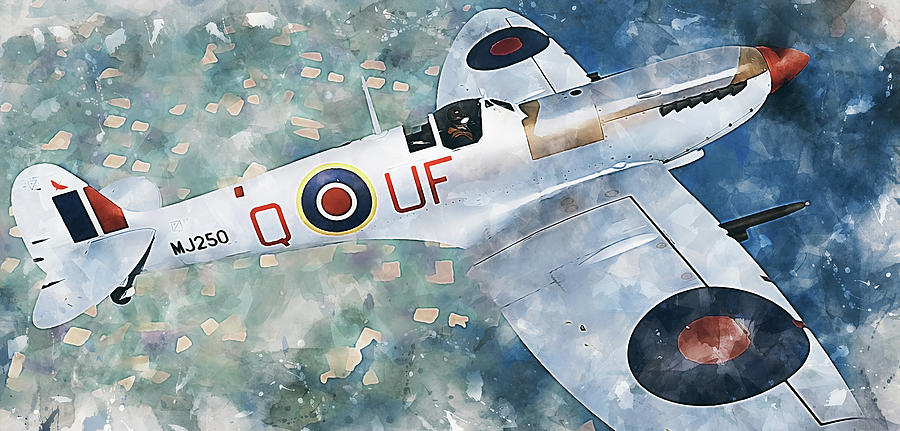 Supermarine Spitfire - 56 Painting by AM FineArtPrints