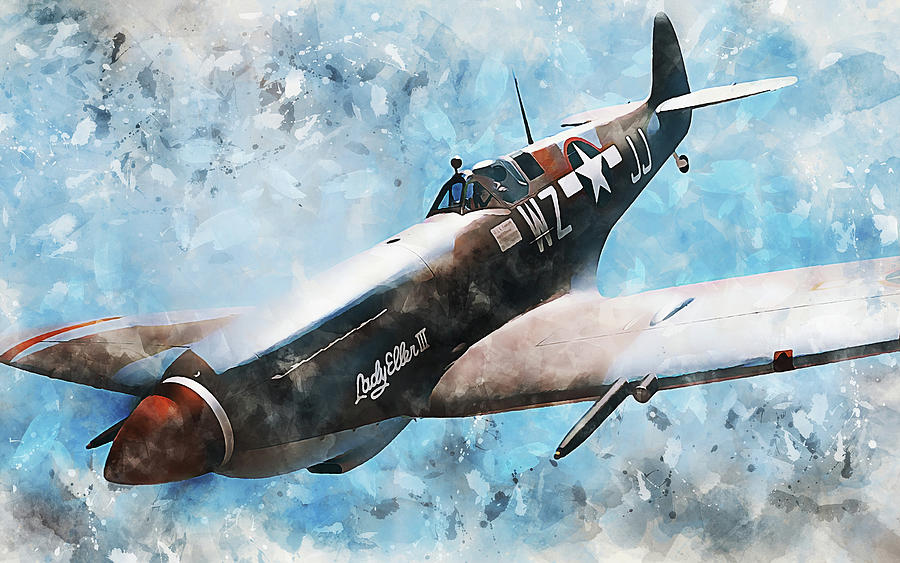 Supermarine Spitfire - 58 Painting by AM FineArtPrints