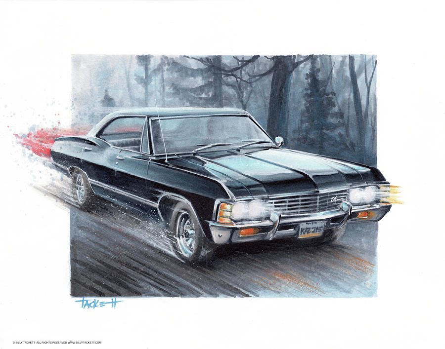 Speed Movie Painting - Supernatural by Billy Tackett