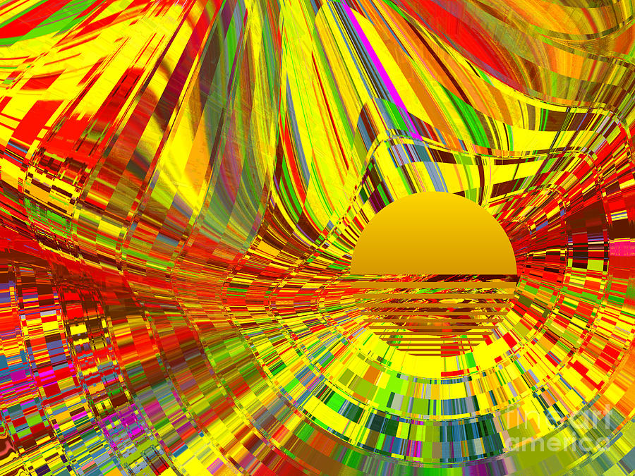 Supernova Rainbow Explosion Digital Art by Scott S Baker