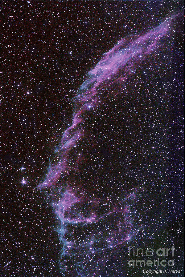 The Bridal Veil Nebula, a Supernova Remnant  Photograph by James Hervat