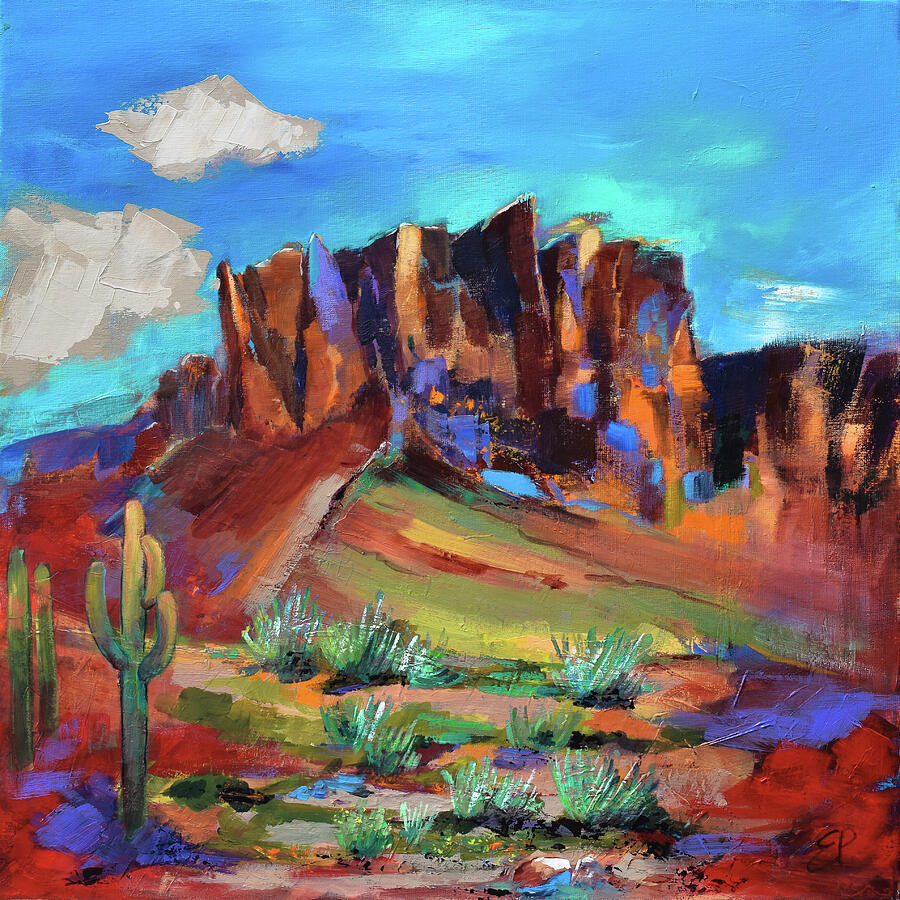 Superstition Mountains - Arizona Painting