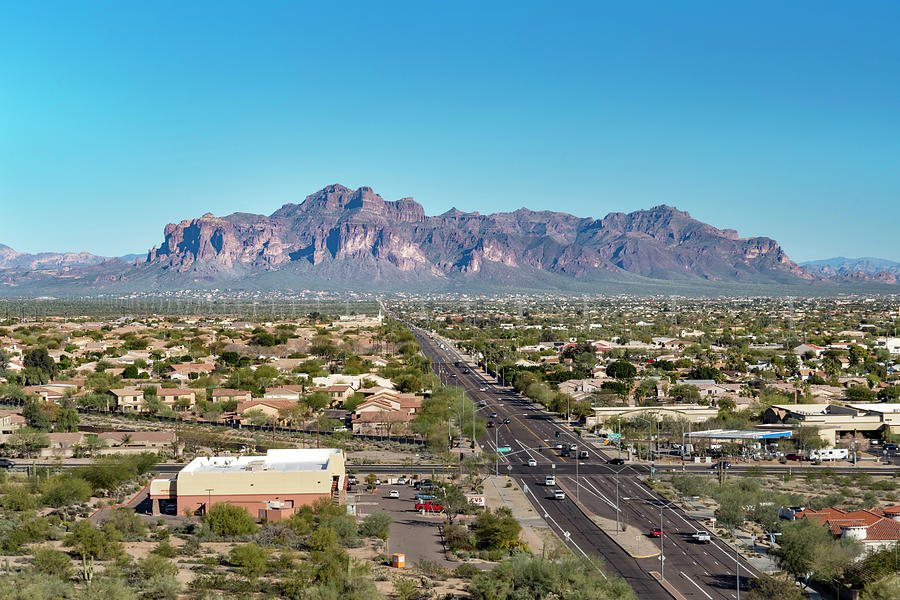 Superstition Mountains Digital Art By James Greenwell - Fine Art America