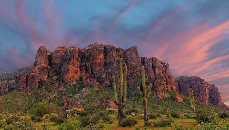 Superstition Mountains Photograph by Loree Johnson