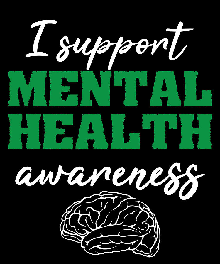 Support Mental Health Awareness Drawing by Kanig Designs | Fine Art America