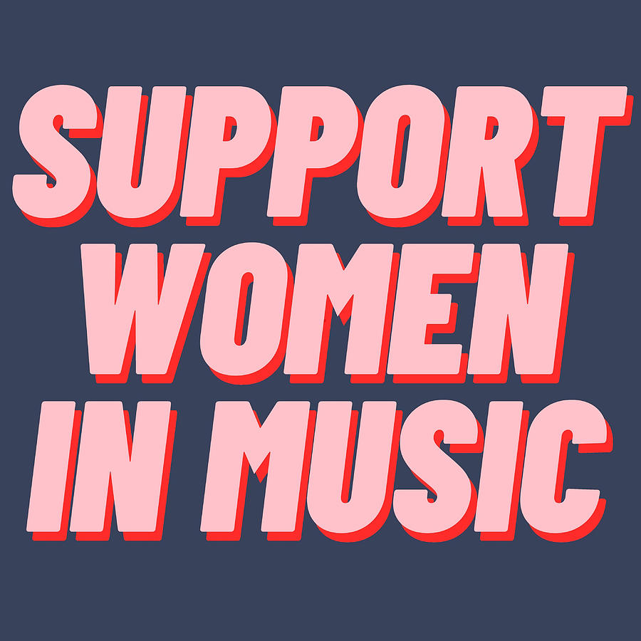 Support Women In Music Poster red Painting by Hughes Oscar - Fine Art ...