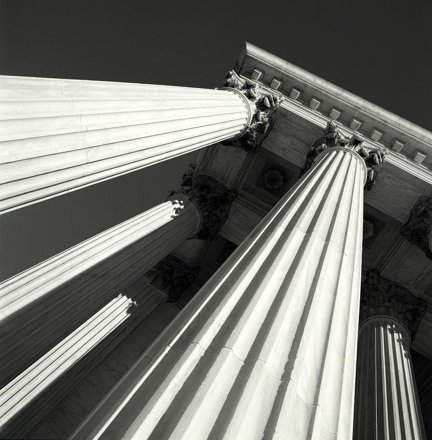 Supreme Court columns Photograph by Pnc