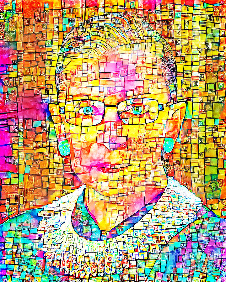 Supreme Court Justice Ruth Ginsburg Notorious RBG in Vibrant Contemporary Colors 20201011 v4 Photograph by Wingsdomain Art and Photography