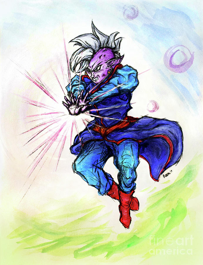 Supreme Kai Dragon Ball Painting by Kassidy Monday Pixels