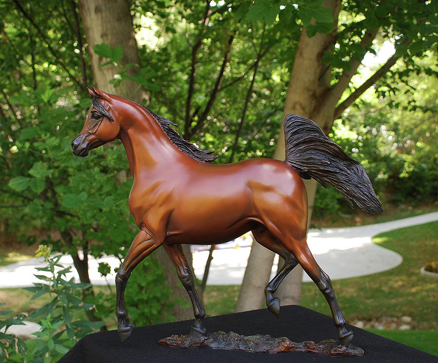 Supreme Stallion Sculpture by J Anne Butler