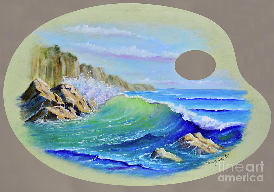 Surf and Shore Painting by Mary Scott