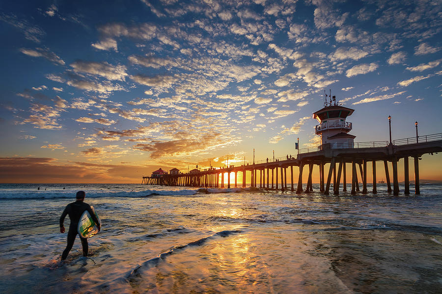 Surf City Sunset Photograph by Brian Knott Photography - Fine Art America