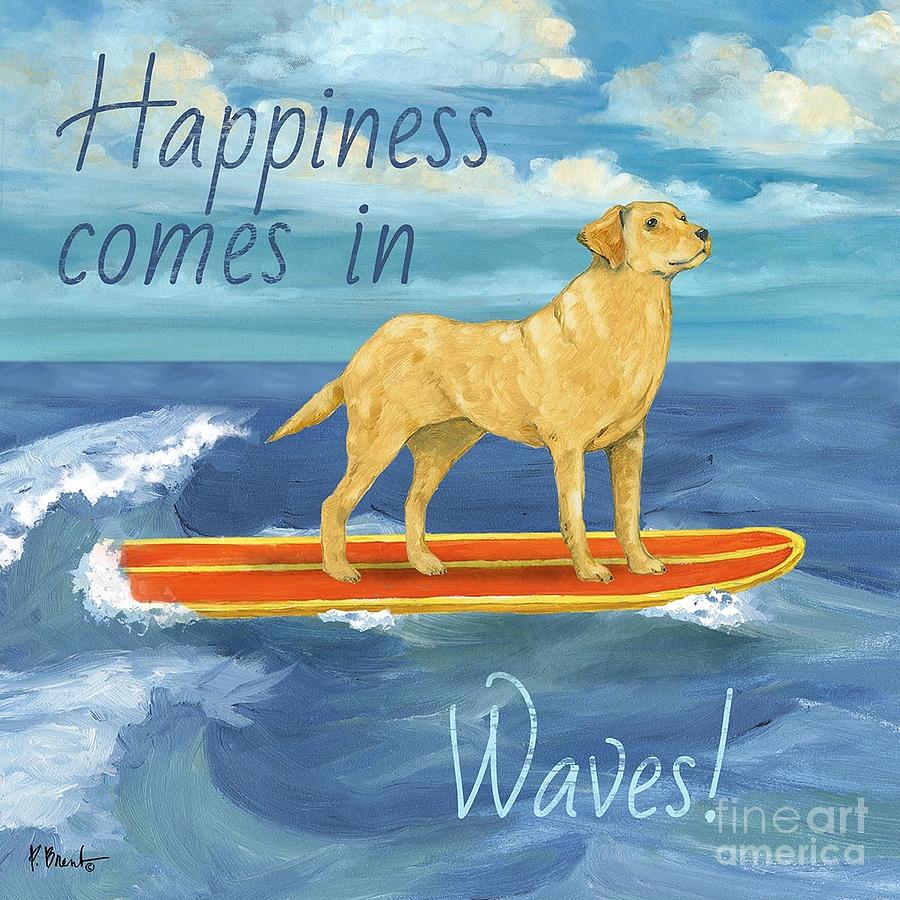 Dog Painting - Surf Pup I by Paul Brent