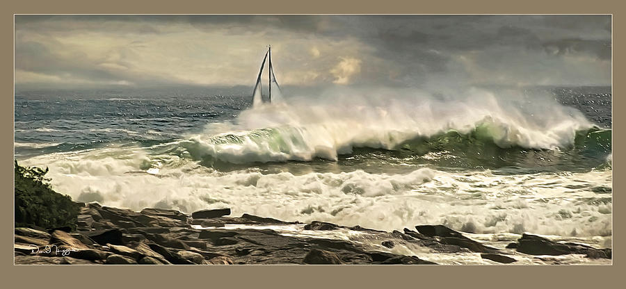 Surf Sail, Pemaquid Point, Maine Photograph by Dave Higgins