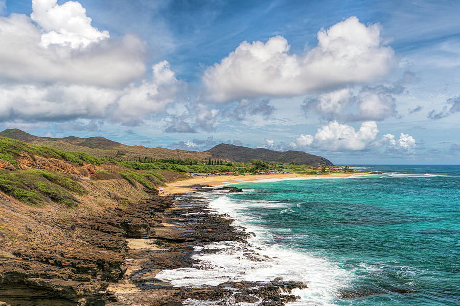 Surf, Sea, and Sand on Oahu Photograph by Betty Eich