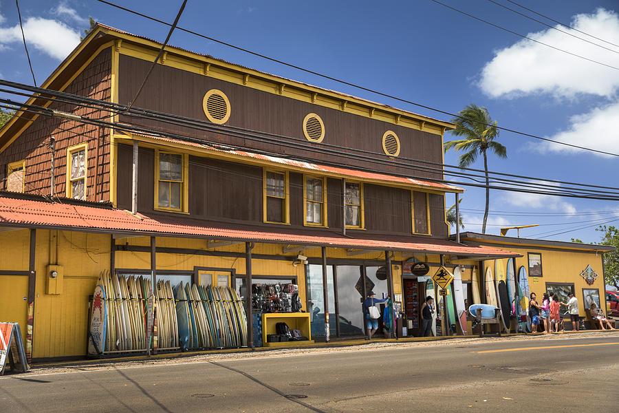 Surf store in Haleiwa North Shore Oahu Hawaii USA Photograph by Pgiam