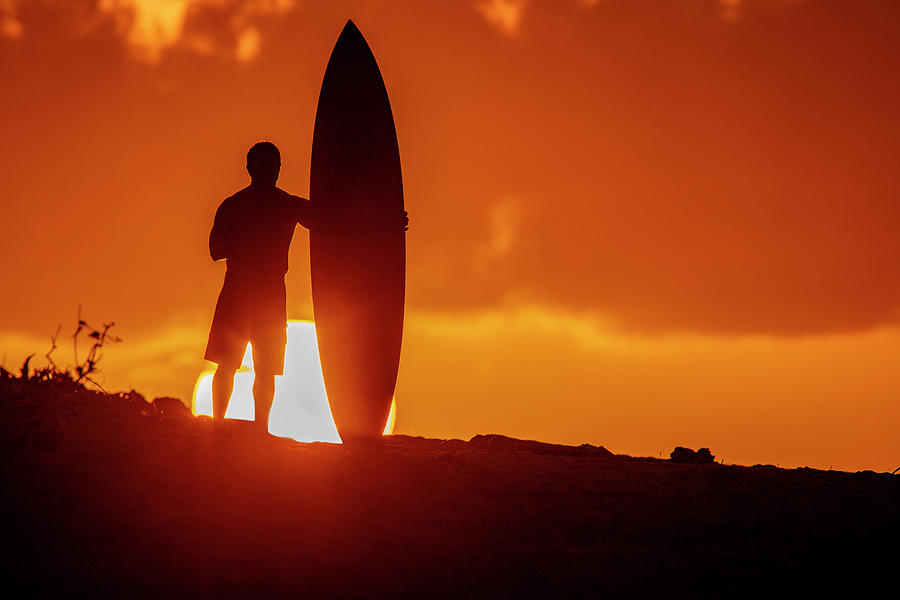 Surf Sunset Photograph by Sean Davey