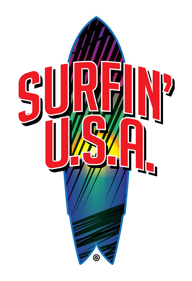 Surf USA Digital Art by Gary Grayson