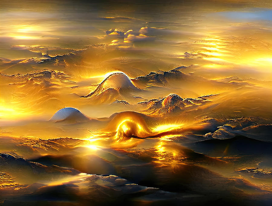 Surface Of The Sun Digital Art by Deborah League