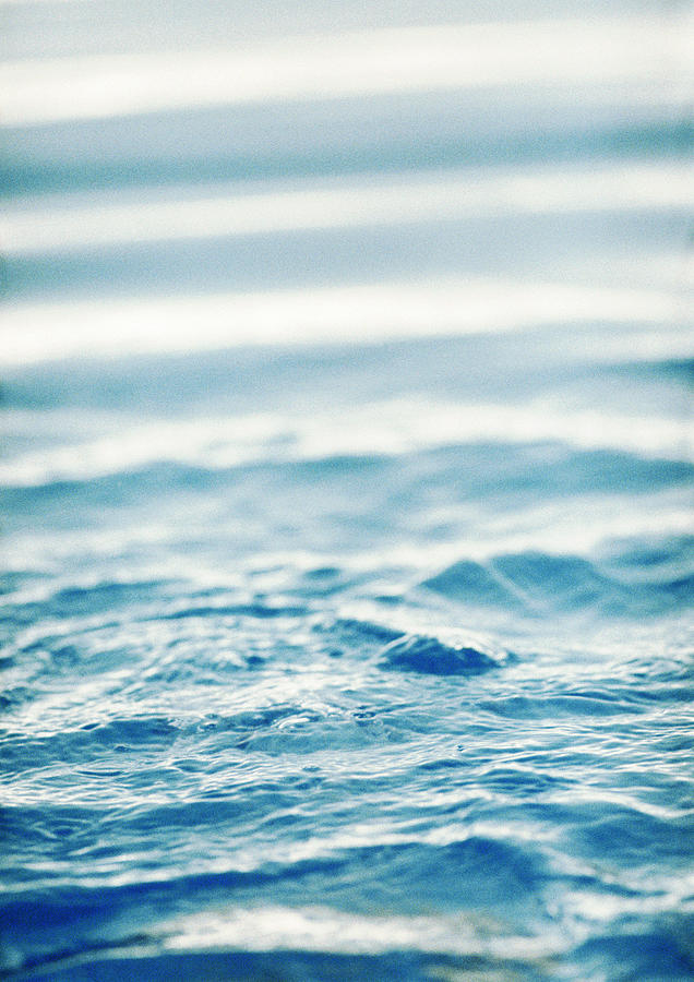 Surface of water, blue, close-up Photograph by Teo Lannie
