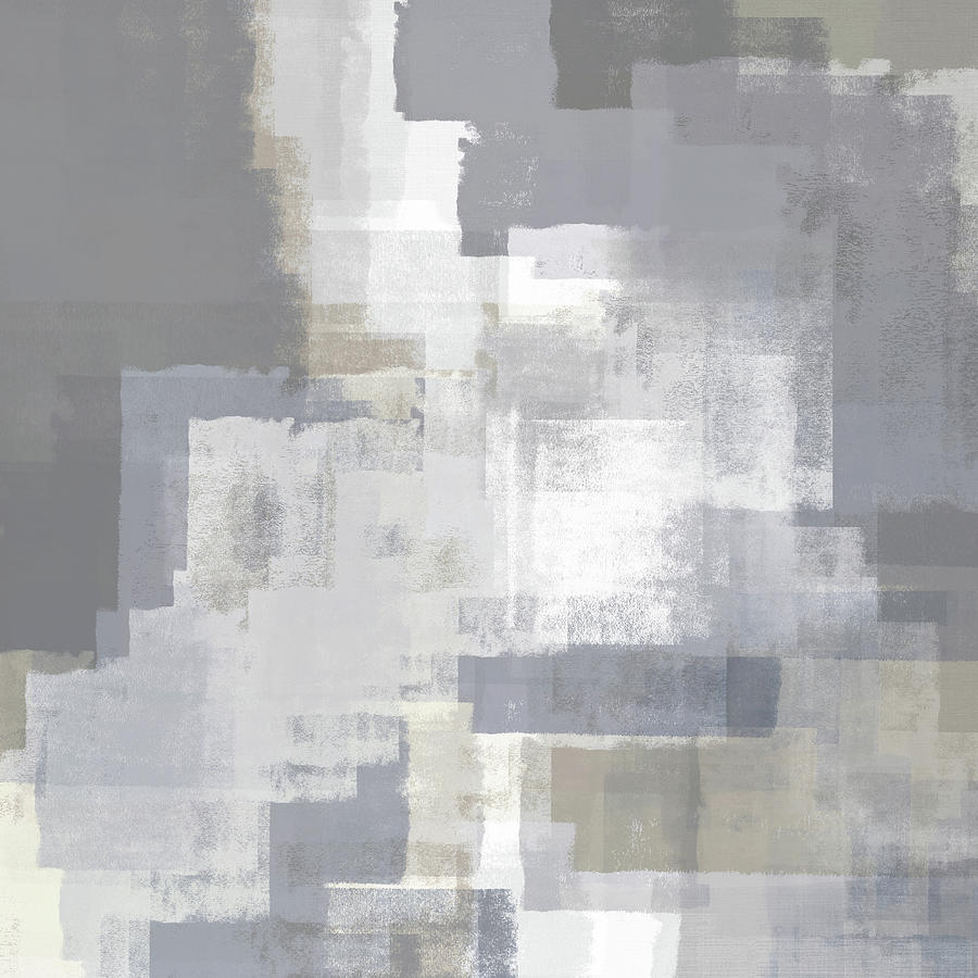 Surfaces 6 - Gray on Grey Digital Art by Menega Sabidussi