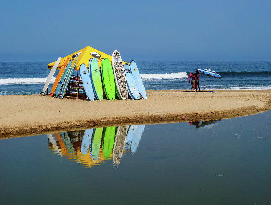 Surfboard rentals and surfing school Photograph by Rob Huntley