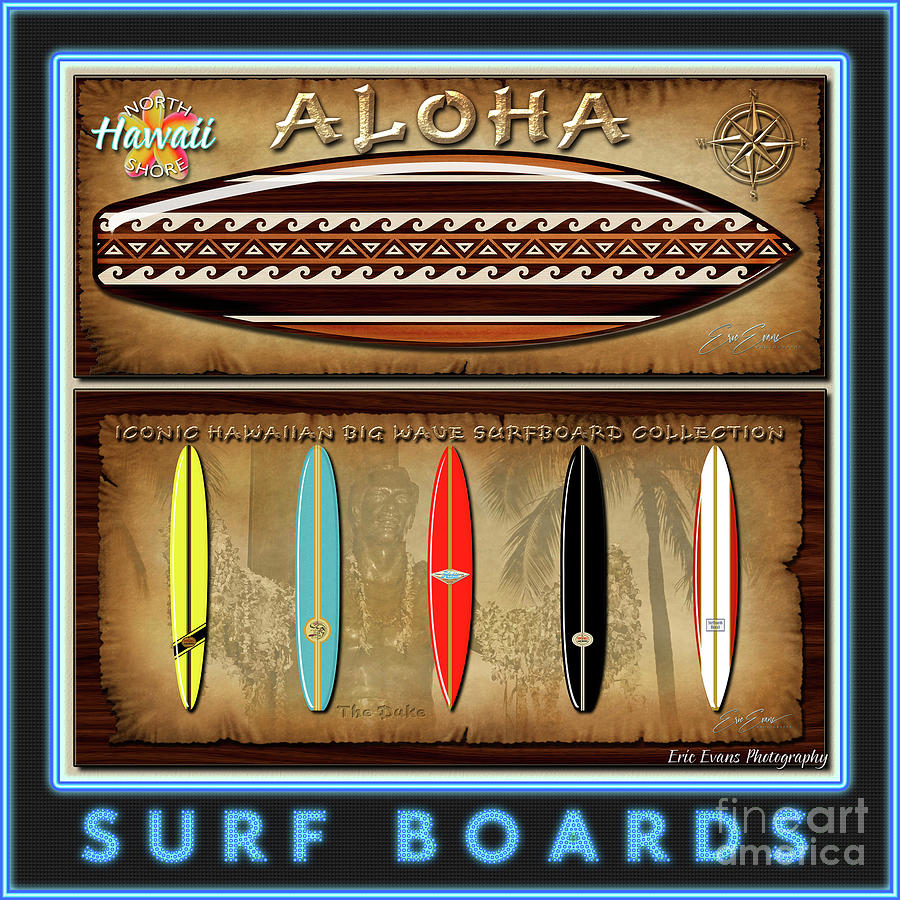 Surfboards Gallery Button Photograph by Aloha Art