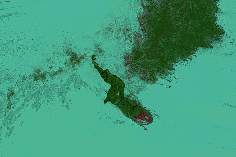 Surfer 6 Digital Art by Carol Tsiatsios
