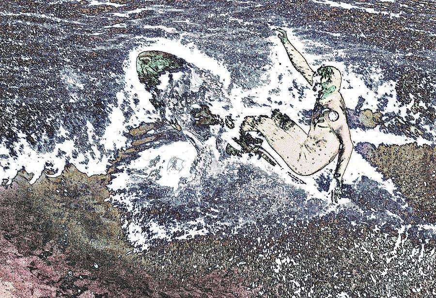 Surfer 9 Digital Art by Carol Tsiatsios