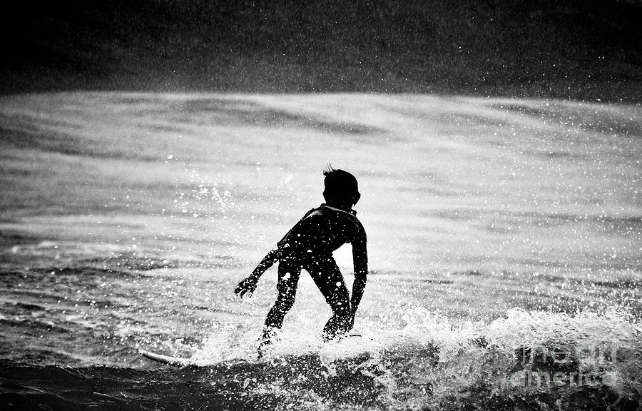 Surfer Boy Waiting  Photograph by Debra Banks