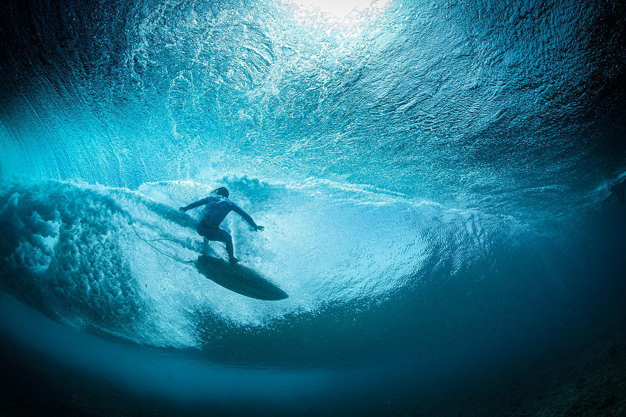 Surfer Falling Photograph by Richinpit